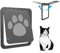 KOMUNJ Sportello per animali domestici, zanzariera per porte e finestre con magnete e lucchetto, porta con zanzariera, per cani e gatti di taglia media