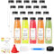 wintfarm 20pcs 10oz/300ml Empty Plastic Juice Bottles with Caps, Reusable Water Bottle, Clear Bulk Drink Containers with Black Tamper Evident Lids for Juicing,Smoothie (20pcs 10oz/300ml)
