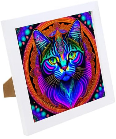 Dekoration für Fotos mit Tieren, Bilderrahmen mit Tieren, bunte Dekoration für das Zimmer, Acryl-Bild, Kinderzimmerdekoration, gerahmt zum Schreiben