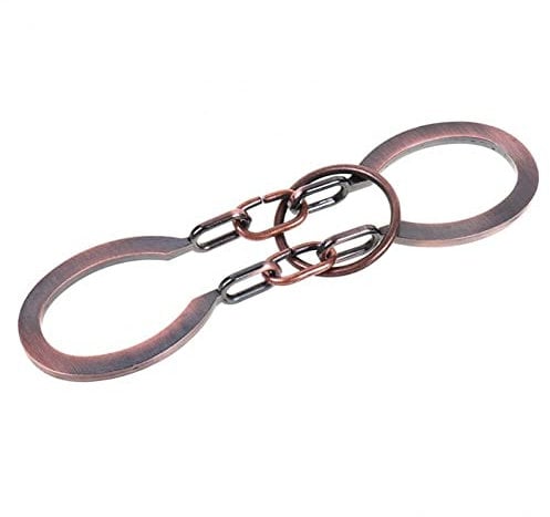 Sanfly Brain Teaser Puzzles Metal Horseshoe Lock Puzzle Traditional Brain Teaser Puzzles Toy for Adults Kids