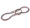 Sanfly Brain Teaser Puzzles Metal Horseshoe Lock Puzzle Traditional Brain Teaser Puzzles Toy for Adults Kids