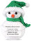 TOYMIS Positiver Schneemann, Positive Weihnachtshäkeln Gehäkelter Schneemann Weihnachtsdeko Häkelpuppe Emotionale Unterstützung für Winterdekoration Ermutigungsgeschenk(Grün)