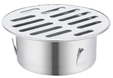 YETGFBH Bodenablauf,Duschablauf Bodenablauf 50mm-200mm Edelstahl Balkonentwässerung Dach Runde Bodenablaufabdeckung Regenrohrkappe Abflussrohr Bodenablauf(150mm)
