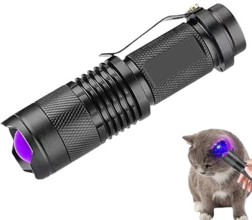 YRTUOP UV Torch, Portable UV Light Detector Handheld UV Flashlight Blacklights Detector for Pet Urine, Stain and More