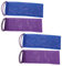 FRCOLOR 4 Stück Rückenmassage nylonbürste reisetüten badehandtuch Schaumbadetuch bebe reinigungstücher Badeschwämme Peeling-Körpertuch Badetuch für die Körperhaut Handtuch zum Blue