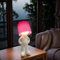 Kreative Nachtlicht A Little Shy Man, Lustige Schüchterner Mann Lampe Tischlampe, LED Tischlampe Mit Schirm, Romantische LED Nachttischlampe Schlafzimmer Deko Lampe (Pink)