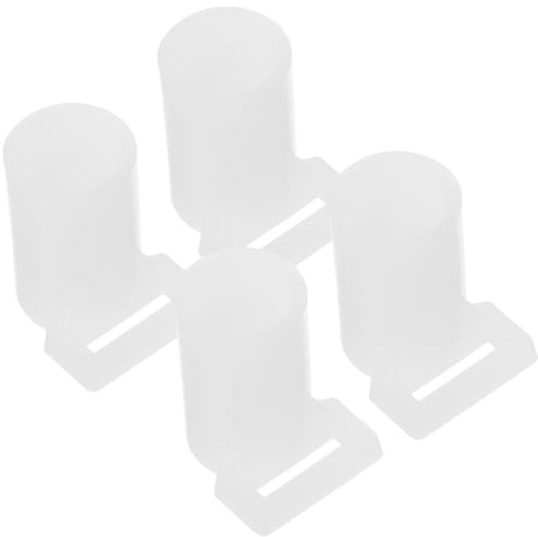 LOLIPPYY 4 Pezzi Coprisupporti in Plastica per Asta Zanzariera, Punte Antiscivolo Leggere e Riutilizzabili, Copripiedi per Aste Rete Zanzariera da Campeggio