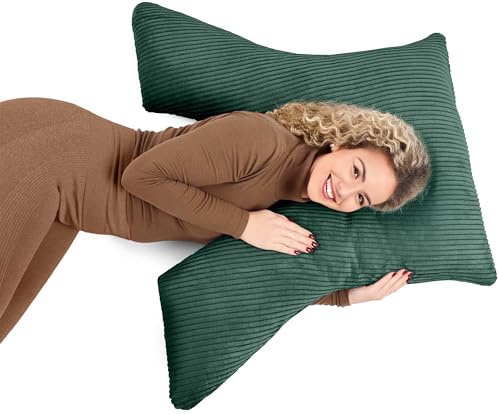Amilian Multifunktionskissen XXL - weiches Komfortkissen; Lagerungskissen für Sofa, Bett und Seitenschläfer - großes Schlafkissen; Kuschelkissen mit abnehmbarem Bezug, pflegeleicht und bequem