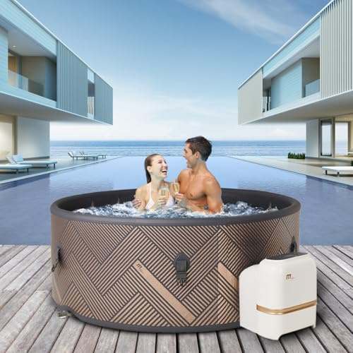 Miweba Whirlpool MSpa | 2-8 Personen Pools (Mono 6 Personen) | Viele Modelle rund und eckig | Ø 125-224 cm | In- Outdoor Pool | Bis zu 144 Massagedüsen | Ganzjähriger Einsatz winterfest