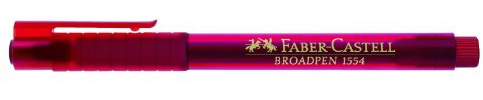 FABER-CASTELL Fineliner BROADPEN 1554, rot VE=6