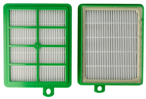 vhbw Lot filtres HEPA compatible avec Philips Performer FC9110/09 Specialist Animal, FC9150/01, FC9150/02, FC9184/01 remplace AEF 12, H12.
