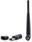 Delock WLAN USB2.0 Stick Dualband 2.4/5 GHz WLAN-AC 433 mit externen Antenne, 12462, Schwarz