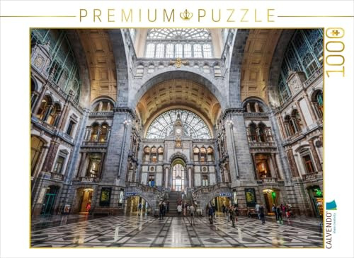 CALVENDO Puzzle Historischer Bahnhof | 1000 Teile Lege-Größe 64 x 48 cm Foto-Puzzle für glückliche Stunden