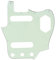 Musiclily Pro 10 Löcher 65 60s Vintage Style Pickguard Gitarren Schlagbrett für Fender American Jaguar,3 lagig Mint Green