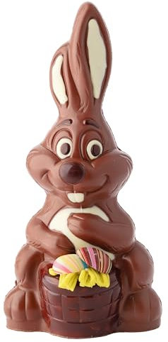 Schoko Osterhase groß - 33cm - 500g Vollmilch Schokolade - Deutsche Handarbeit ideal als Ostergeschenk - Schokohase aus der Schokoladen-Manufaktur Bengelmann