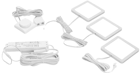 Lindby 3er Set LED Unterschrankleuchten (Unterbauleuchte) Antony dimmbar (Modern) in Alu (3 flammig,) - Unterbauleuchten Küchenleuchte