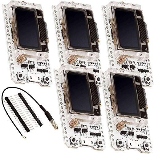 AZDelivery 5 x NodeMCU ESP32 Heltec mit 0,96 Zoll OLED Display und SX1276 868MHz LoRa inklusive E-Book!