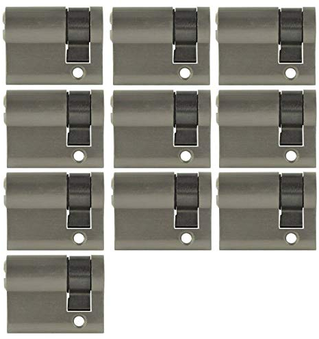 10x Halbzylinder 40 mm 30/10 gleichschließend inkl. 50 Schlüssel