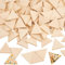OLYCRAFT 100 Pièces Triangle en Bois Non Fini Naturel Non Peint - Découpe en Forme de Triangle pour Tranches, Embellissements et Ornements de Mariage