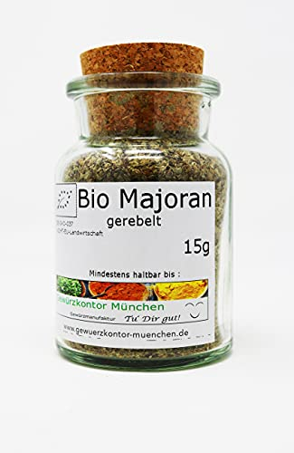 BIO Majoran gerebelt 15g im Glas Gewürzkontor München