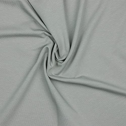 French Terry Uni Meterware Tex + GOTS zertifiziert über 50 Farben zur Auswahl Sweat (003 I Grau, 200 x 150cm)