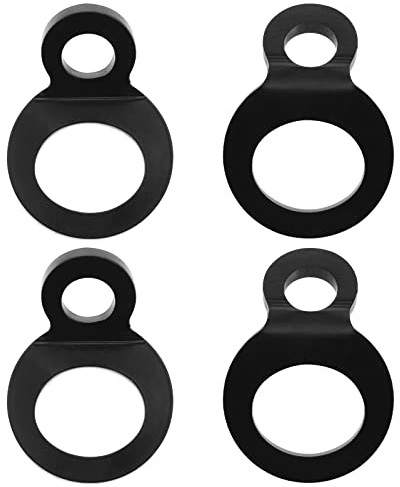 ECSiNG 4 Stück Universal Zurrgurtringe Punktsicherung Anker Haken Mehrzweck für Fahrrad Motorrad Geländewagen LKW Camper Anhänger
