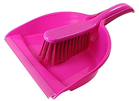 PEBBLE HUG 1x Dustpan Set with Brush Cleaning for Computer Keyboard Desktop Car Home, Kitchen, and Office, Easy to Use, Desktop, Sofa, Duster for Multipurpose Cleaning Use