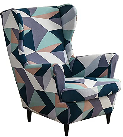 Meigeh Ohrensessel überzug sesselüberzug ohrensessel sesselbezug überzug für ohrensessel 2 Stück Sesselhusse Bunter Pavillon