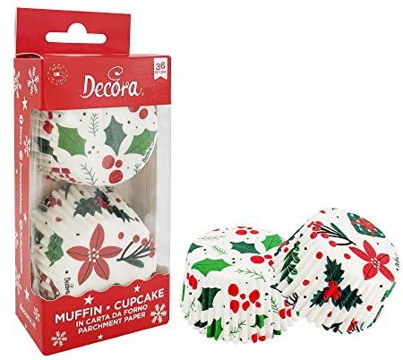 Decora 0339868 Pack 36 BACKBECHER Beste WÜNSCHE 50 X 32 MM, Papier