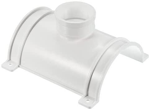 PATIKIL 110x50mm ID PVC Tubo 3 Vie Sella T Kit, 1pz Raccordo Tubo Connettore Adattatore Giunzione per Giardino Irrigazione
