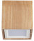 LEDKIA LIGHTING LED-Deckenleuchte 6W Holz Sigurd 2700K 100x95x95 mm Natürlich Holz für Wohnzimmer, Küche, Schlafzimmer