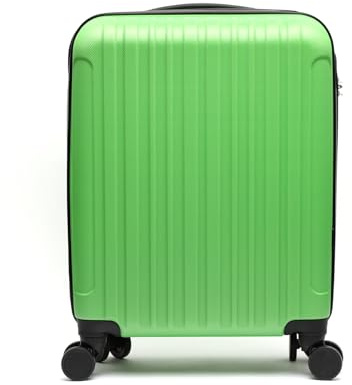 MISAKO Maleta Pequeña de Viaje Luisa Verde Claro Unisex - Equipaje rígido de 55 X 38 X 20 cm de 4 Ruedas