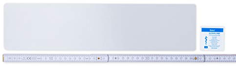 Flickly® Selbstklebende Reparatur Flicken | LKW, Anhänger, Zelt, Markisen, Camping, Sonnenschirme, Pool | in vielen Farben erhältlich | 40cm x 10cm | Transparent