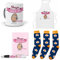 mundohuevo Que Regalar para Amigas. Amiga vales un Huevo. Taza,Delantal, libreta, boli y Trio de Calcetines