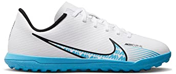 NIKE Jr Mercurial Vapor 15 Club Tf, Scarpe da Calcio per Erba Sintetica, Bianco (White Baltic Blue Pink Blast), 38 EU