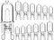 Jaenmsa G9 Halogen Light Bulbs, 12 Pack Clear Capsule Bulb Dimmable 25W 230V Warm White Lamps for Oven Microwave Cooker Ceiling Lights (25W-12P)