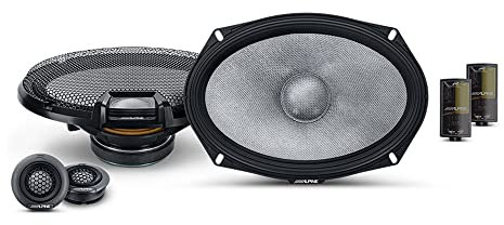 Alpine R2-S69C 6x9 R-Series High-Resolution 2-Way Component Speaker Set, Pair