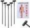 7 Star N_eedle Akupunktur, 7 Sterne N_Nadel & Pflaumenblüte Dermal Hammer Breite a Chart - Akupunktur Menschlicher Körper Charts Meridiane und Akupunkturpunkte (5 Stück Breite einer Akupunkturkarte)