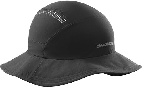 Salomon Mountain unisex Hut Trail Running Wandern MTB Lauf, Wetter Trail Running Wandern MTB Laufz, Klein faltbar, Haltbarkeit, Schwarz, Einheitsgröße