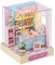 HJBHDOLL Miniaturgeschäft Puppenhaus mit Staubschutz, Holzmöbel, DIY-Puppenhaus-Set, LED-Licht, kreatives Zimmer, Teenager, Kinder, Geburtstagsgeschenk (Candy Shop)
