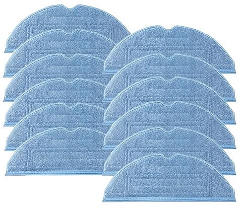 KAMNIK Mopptücher, kompatibel mit XiaoMi S7/S70/S75/S7Max/S7MaxV T7S/T7S PLUS/G10 Mopp-Pad-Lappen, Staubsauger-Zubehör (Color : 12pcs)