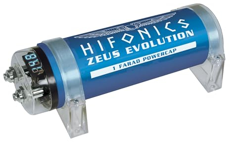 Hifonics ZXE1000-1 Farad Powercap 1F Condensatore per stabilizzare la tensione dell'impianto CarHifi nell'auto Elko Zeus