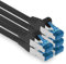 freiwerk 2.0 M - Cable de red CAT-6a, Ethernet, LAN & Patch Cable RJ-45 SFTP 10 GB/s - 5 unidades, color negro