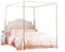 LIANGERMAO Himmelbett gestell, Himmelbett Moskitonetzhalter Vier Eckbett, Edelstahl Baldachin Moskitonetz Rahmen, Gestell für Twin/Full/Queen/California King/King Size/California King (22mm, 1.8*2m)