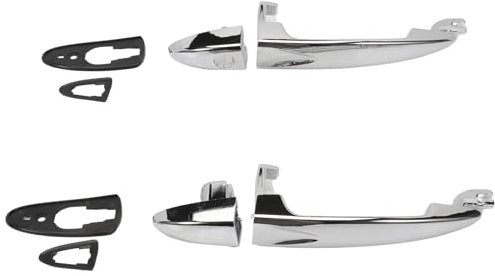 MangWany Maniglia anteriore sinistra e destra cromata per Lancia Ypsilon 2003-2011 735409026 735409024