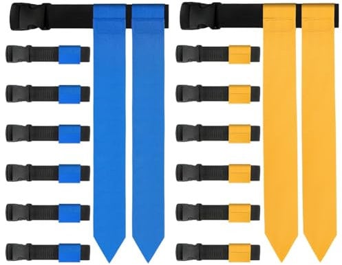 Malloy Flag Football Belts Set Kit 14 Player Adjustable Flag Football Kit for Sports Training Competition