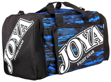JOYA Sporttasche - Blau - Camo V2 - Gym Bag Herren & Frauen - Trainingstasche - Kickbox Duffel Bag - Gym Tasche - Fitness Tasche - Hergestellt aus hochwertigem Nylon - 45 x 28 x 28 cm - Joya Gear