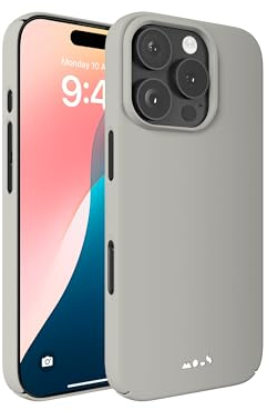 Mous for iPhone 16 Pro Case Slim MagSafe Compatible - Super Thin 2.0 - Magnetic Phone Cover - Stone