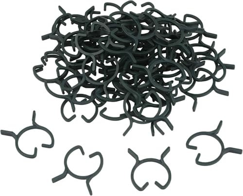 Hapyearn 100 Stück Pflanzenclips Pflanzenklammern Pflanzen Tomaten Clips Rankhilfe, Tomatenklammern Pflanzenhalter Blumenklammern Klein Befestigung, Pflanzenringe zur Fixierung fur Kletterpflanzen-M