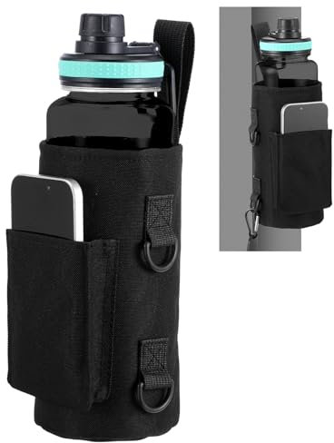 Magnetic Gym Bag For Men and Women Sling Sports Bag Travel Work with Water Bottle Holder, Phone Pockets Magnetic Attachment, Black, 4 x 4 x 12 inches, Modern